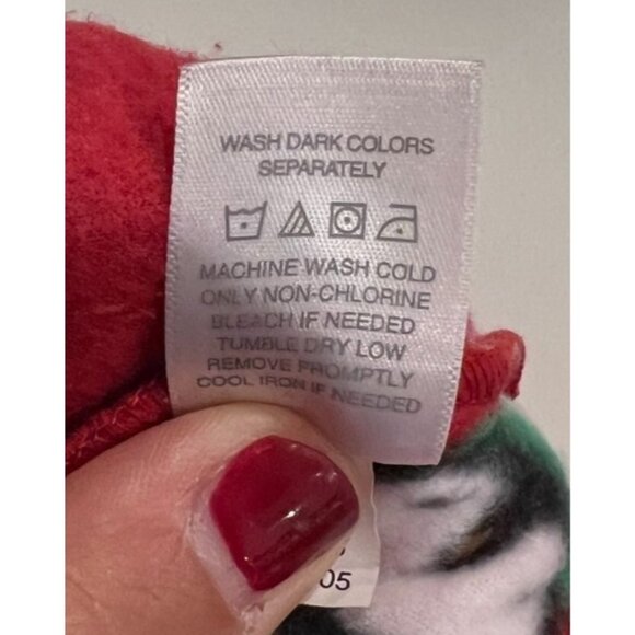 Hoodie-Footie Red Christmas Pajamagrams Set Hers XL Pet S/M Holiday Matching PJs - Picture 12 of 16